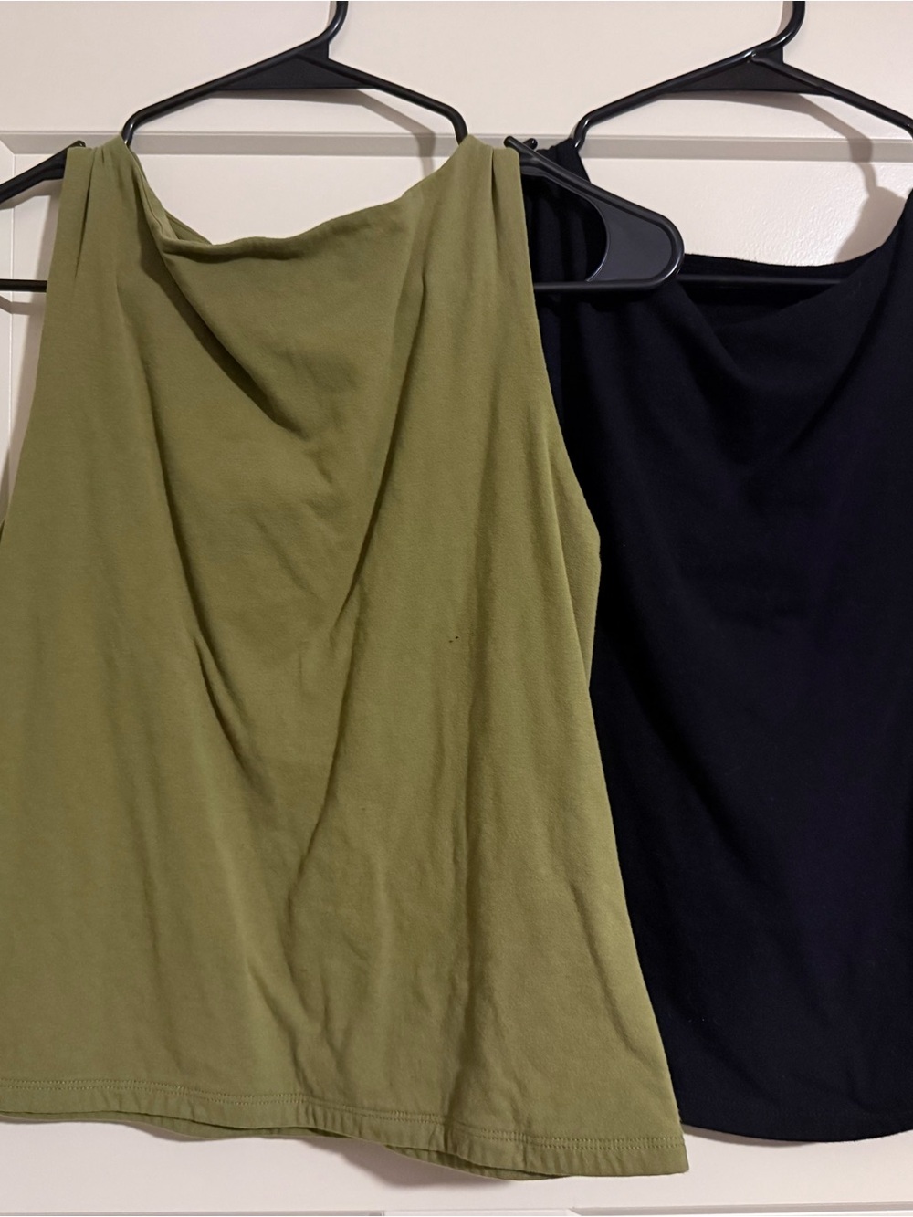 a new day Olive Green and Black Sleeveless Tank Tops